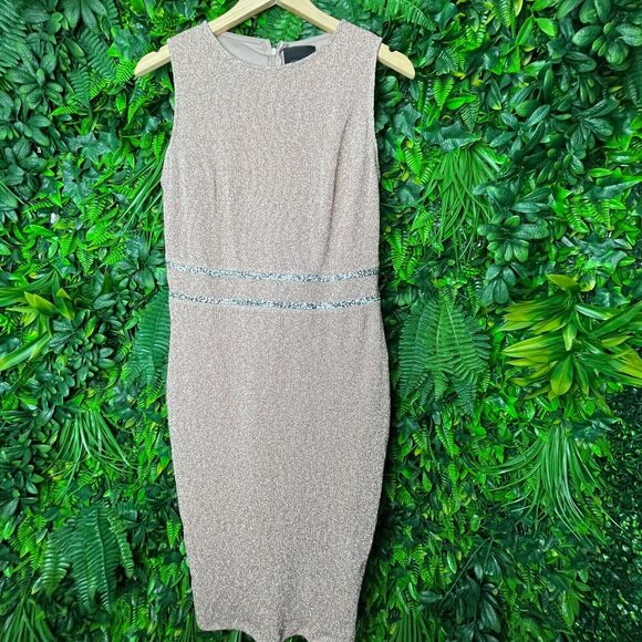 Lovely Grace Dress Small Pink Sleeveless Sparkly Fitted Cocktail Evening 0338 - Picture 10 of 15